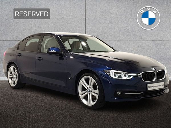 BMW 3-Series Saloon, Petrol Plug-in Hybrid, 2018, Blue