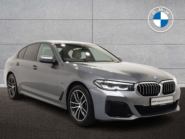 BMW 5-Series Saloon, Petrol Plug-in Hybrid, 2022, Blue