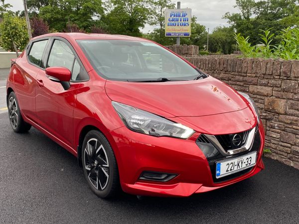 Nissan Micra Hatchback, Petrol, 2022, Red