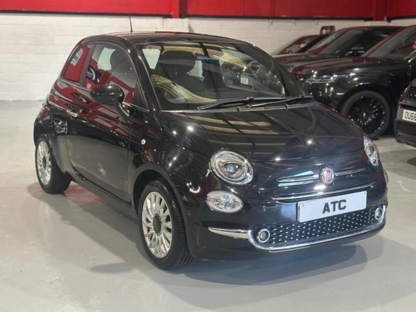 Fiat 500 Hatchback, Petrol Hybrid, 2023, Black