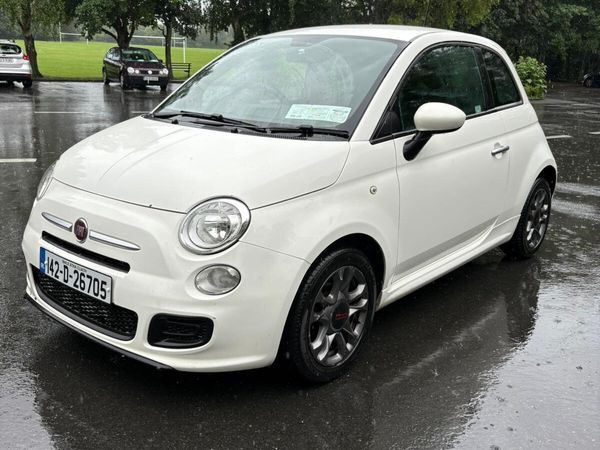 Fiat 500 Hatchback, Petrol, 2014, White
