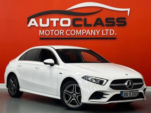 Mercedes-Benz A-Class Saloon, Hybrid, 2020, White