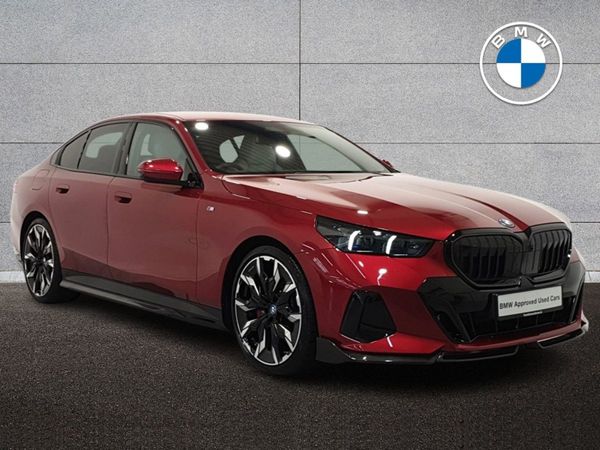 BMW 5-Series Saloon, Petrol Plug-in Hybrid, 2024, Red