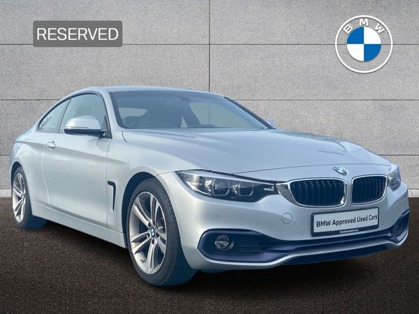 BMW 4-Series Coupe, Petrol, 2019, Silver