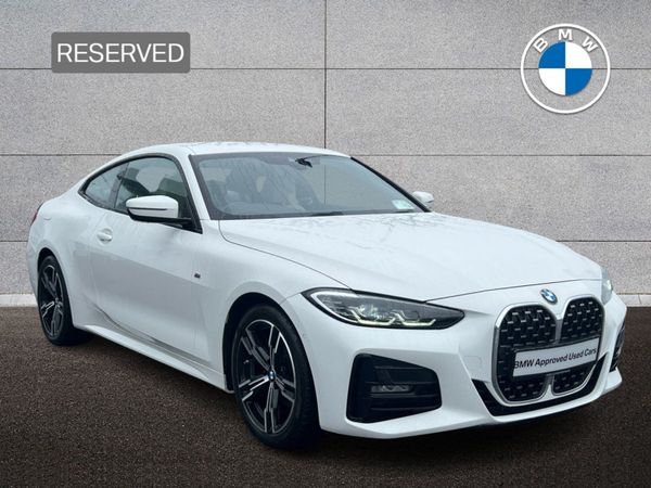 BMW 4-Series Coupe, Diesel Hybrid, 2021, White