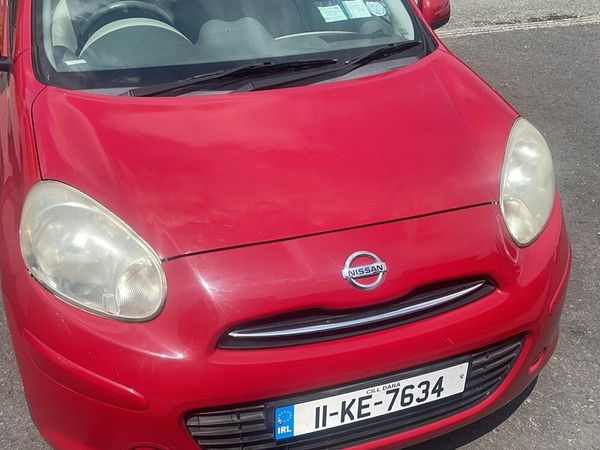 Nissan March Hatchback, Petrol, 2011, Red