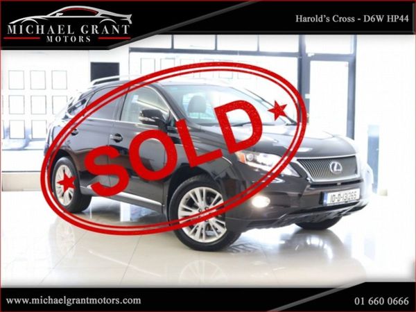 Lexus RX SUV, Petrol Hybrid, 2010, Black