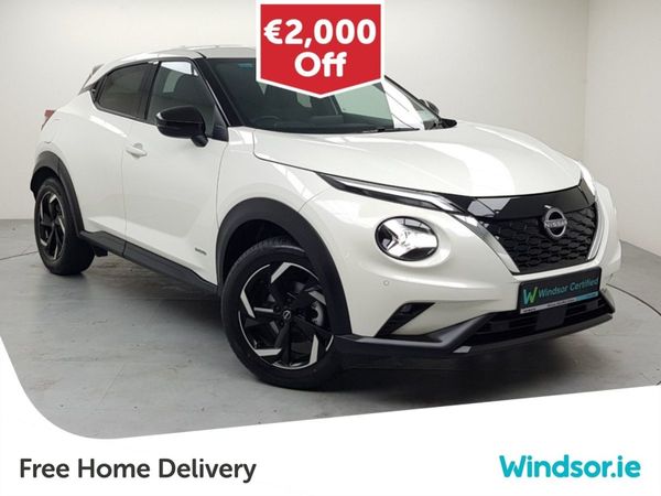 Nissan Juke SUV, Petrol Hybrid, 2024, White