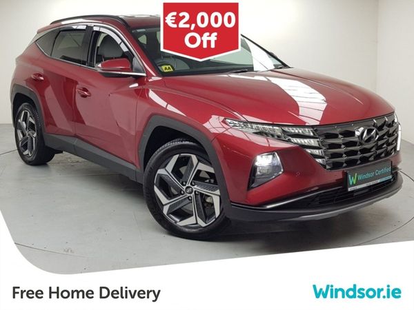 Hyundai Tucson SUV, Petrol Hybrid, 2023, Red