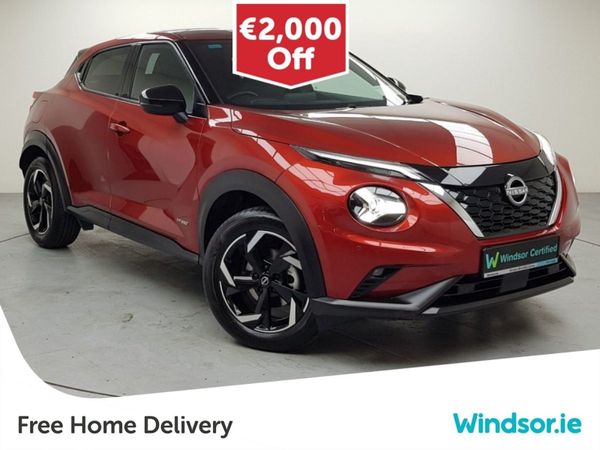 Nissan Juke SUV, Petrol Hybrid, 2024, Red