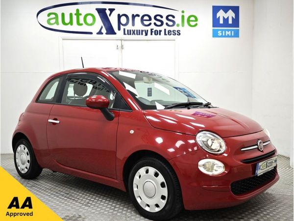 Fiat 500 Hatchback, Petrol, 2017, Red