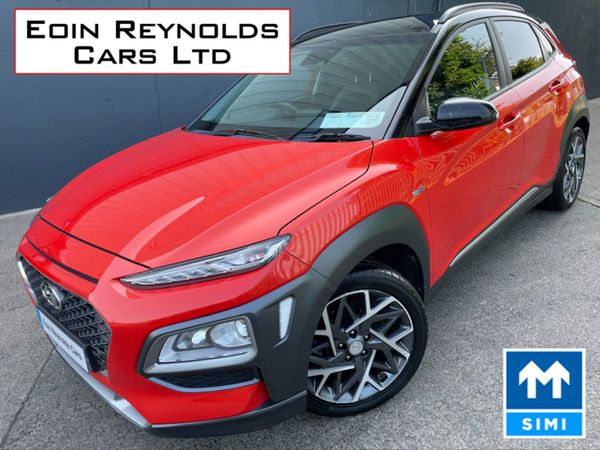 Hyundai KONA Hatchback, Petrol Hybrid, 2021, Red