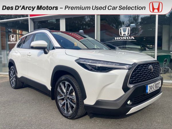 Toyota Corolla Cross SUV, Petrol Hybrid, 2024, White