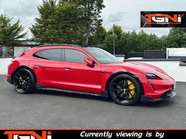 Porsche Taycan Estate, Electric, 2021, Red