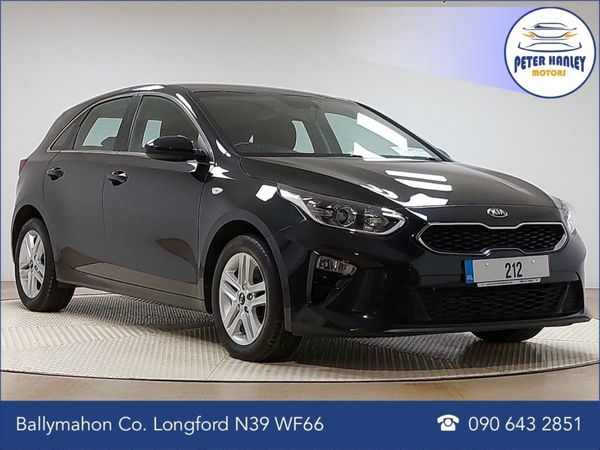Kia Ceed Hatchback, Diesel Hybrid, 2021, Black