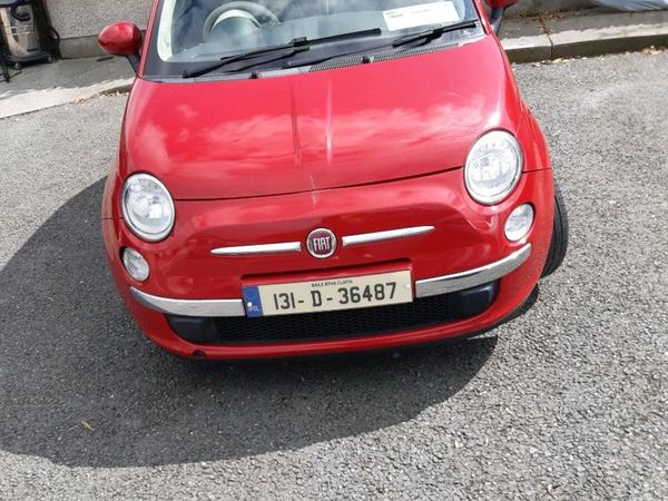 Fiat 500 Hatchback, Petrol, 2013, Red