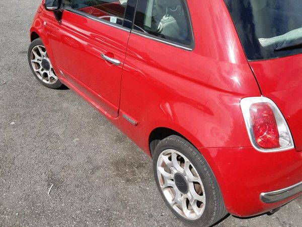 Fiat 500 Hatchback, Petrol, 2013, Red
