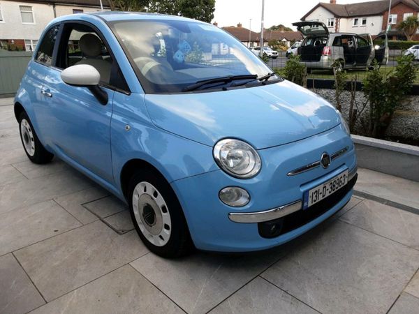 Fiat 500 Hatchback, Petrol, 2013, Blue