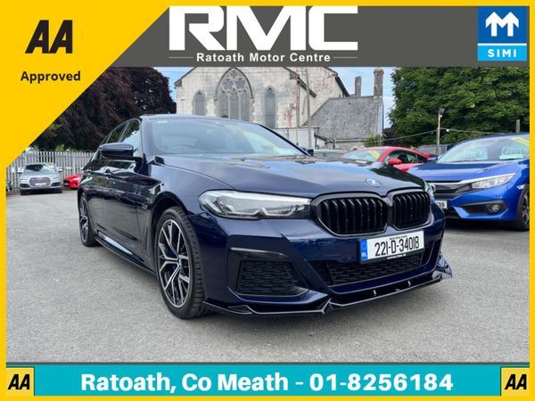 BMW 5-Series Saloon, Hybrid, 2022, Blue
