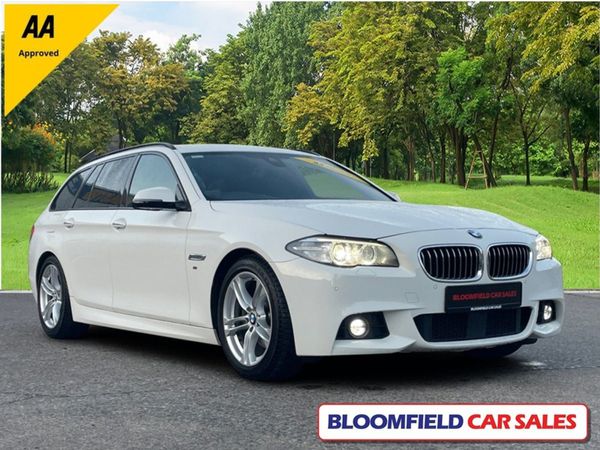 BMW 5-Series Estate, Diesel, 2014, White