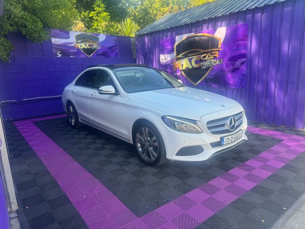 Mercedes-Benz C-Class Saloon, Petrol Plug-in Hybrid, 2017, White
