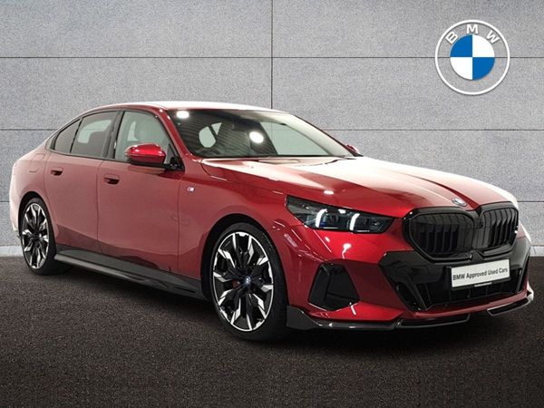 BMW 5-Series Saloon, Petrol Plug-in Hybrid, 2024, Red