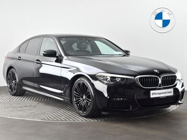 BMW 5-Series Saloon, Diesel Hybrid, 2020, Black