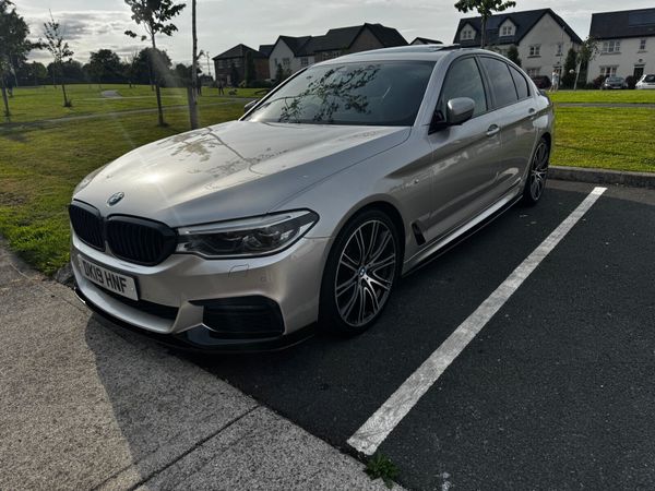 BMW 5-Series Saloon, Petrol, 2019, Silver