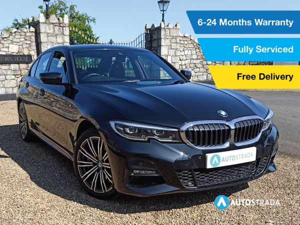 BMW 3-Series Saloon, Petrol Hybrid, 2021, Black