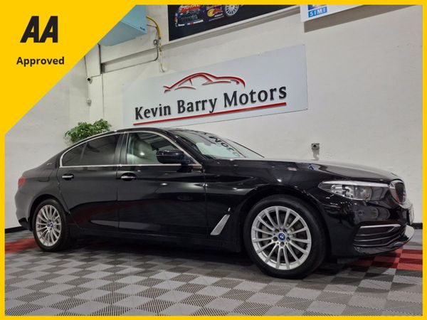BMW 5-Series Saloon, Petrol Plug-in Hybrid, 2018, Black