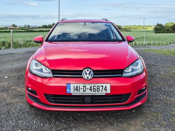 Volkswagen Golf Estate, Petrol, 2014, Red