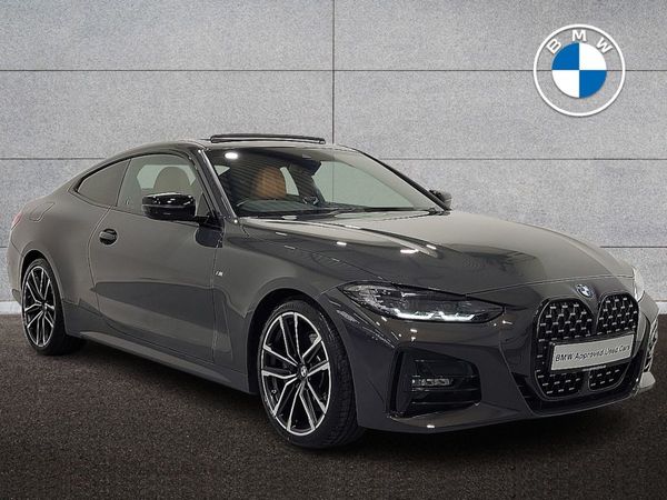 BMW 4-Series Coupe, Diesel Hybrid, 2021, Grey