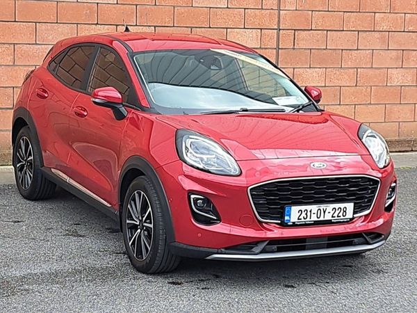 Ford Puma SUV, Petrol Hybrid, 2023, Red