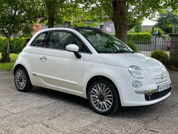 Fiat 500 Convertible, Petrol, 2015, White