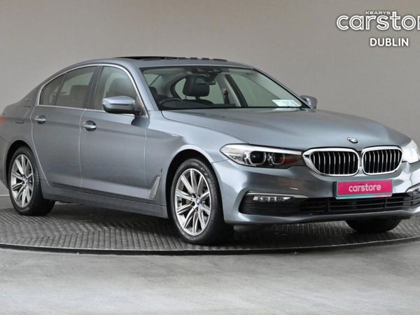 BMW 5-Series Saloon, Petrol Plug-in Hybrid, 2017, Blue