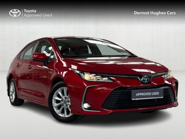Toyota Corolla Saloon, Petrol Hybrid, 2021, Red
