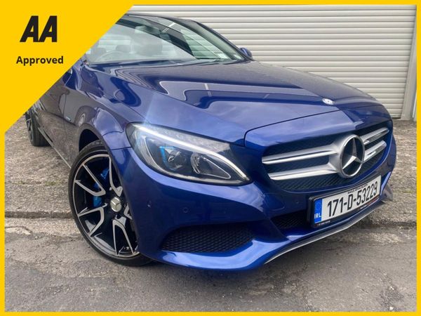Mercedes-Benz C-Class Saloon, Petrol Plug-in Hybrid, 2017, Blue
