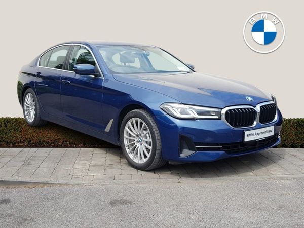 BMW 5-Series Saloon, Petrol Plug-in Hybrid, 2021, Blue