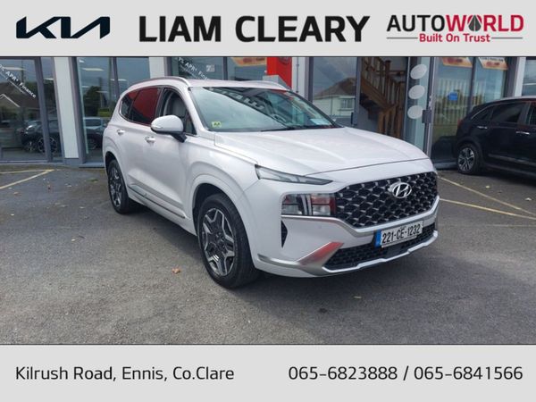 Hyundai Santa Fe Estate, Petrol Plug-in Hybrid, 2022, White