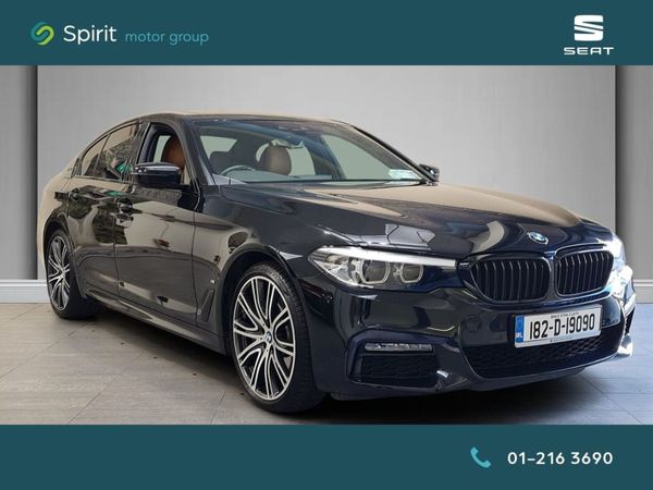 BMW 5-Series Saloon, Petrol Plug-in Hybrid, 2018, Black