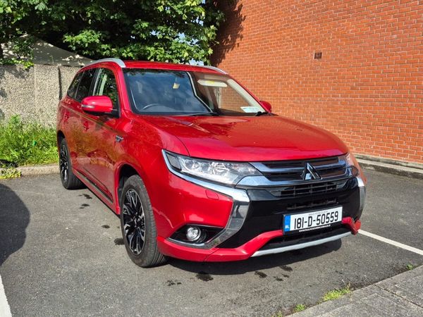 Mitsubishi Outlander SUV, Petrol Plug-in Hybrid, 2018, Red