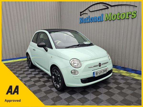 Fiat 500 Convertible, Petrol, 2016, Green