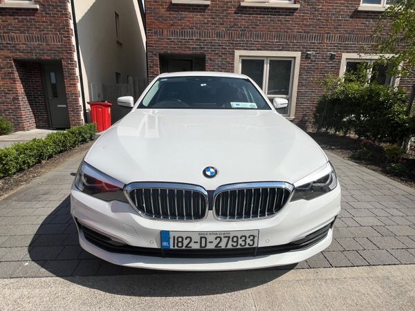 BMW 5-Series Saloon, Petrol Plug-in Hybrid, 2018, White