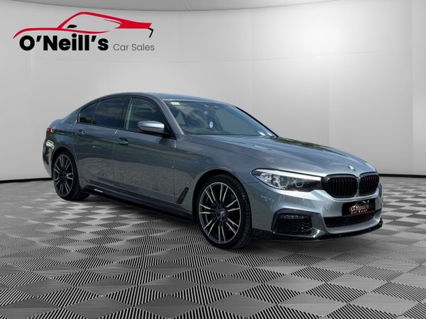 BMW 5-Series Saloon, Petrol Plug-in Hybrid, 2018, Blue