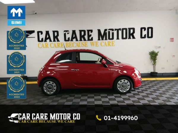 Fiat 500 Hatchback, Petrol, 2015, Red