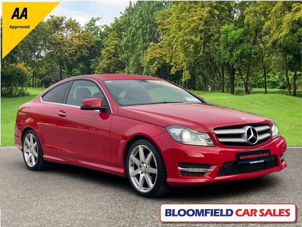 Mercedes-Benz C-Class Coupe, Petrol, 2014, Red