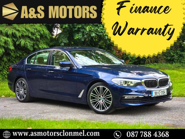 BMW 5-Series Saloon, Diesel, 2018, Blue