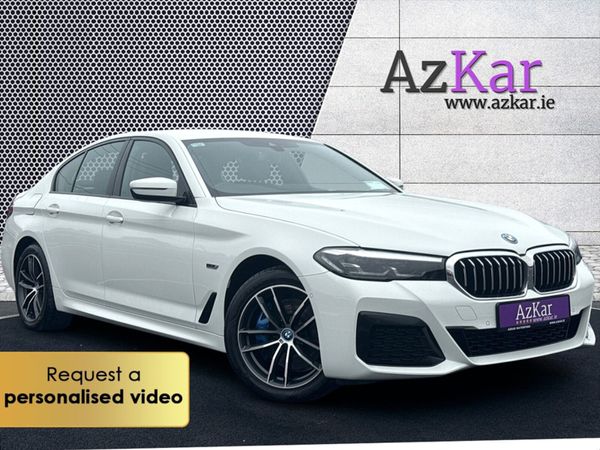 BMW 5-Series Saloon, Petrol Plug-in Hybrid, 2021, White