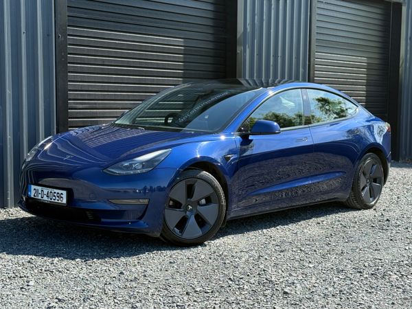 Tesla Model 3 Saloon, Electric, 2021, Blue