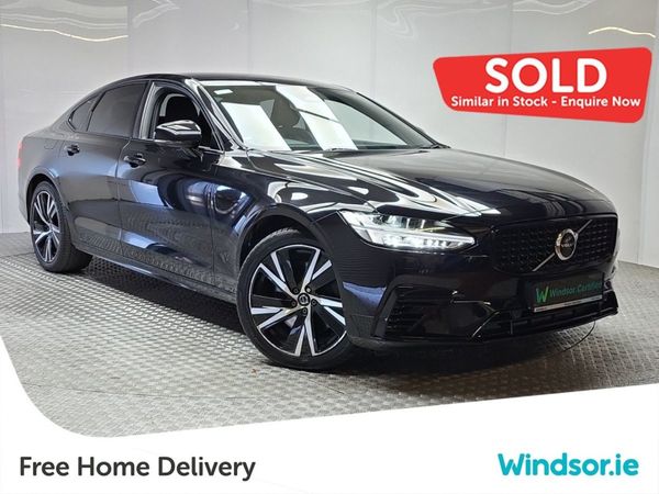 Volvo S90 Saloon, Petrol Plug-in Hybrid, 2022, Black